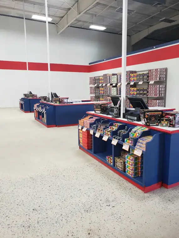Wide view inside Keystone York at the checkout counter